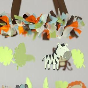 Jungle Animals Small Nursery Mobile - Nursery..