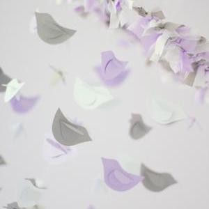Lavender, Gray & White Bird Mobile