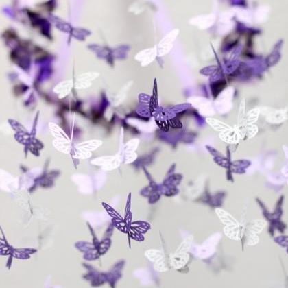 Purple, Lavender & Gray Butterfly..
