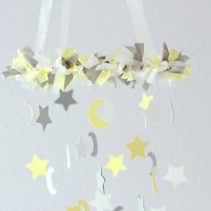 Small Star & Moon Nursery Mobile In..