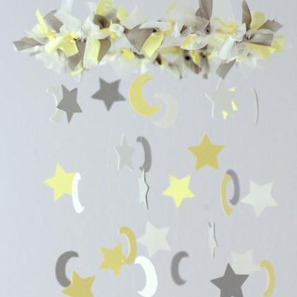 Small Star & Moon Nursery Mobile In..