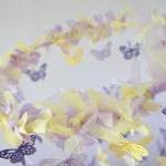 Purple, Lavender, Yellow Butterfly Mobile