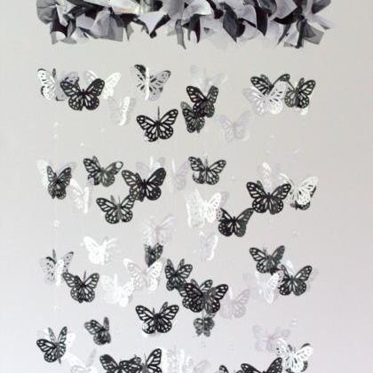 Black & White Butterfly Mobile..