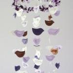 Lavender Brown Purple & White Bird..