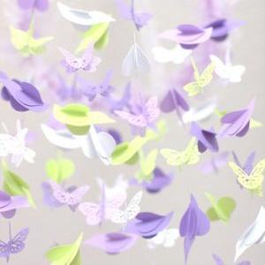 Lavender & Green Nursery Decor Mobile-..