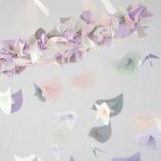 Nursery Decor Mobile- Lavender, Baby Pink, Gray, & White Birds
