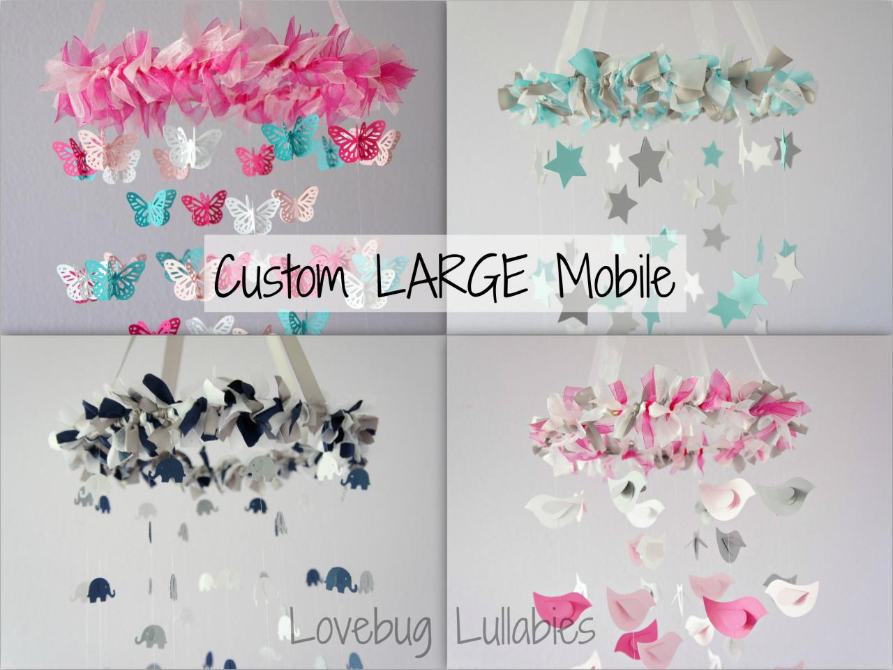 Custom Nursery Mobile- Design Your Own Mobile- Large Size