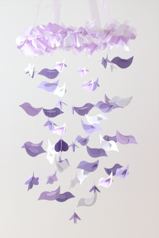 Lavender & Purples Bird Mobile