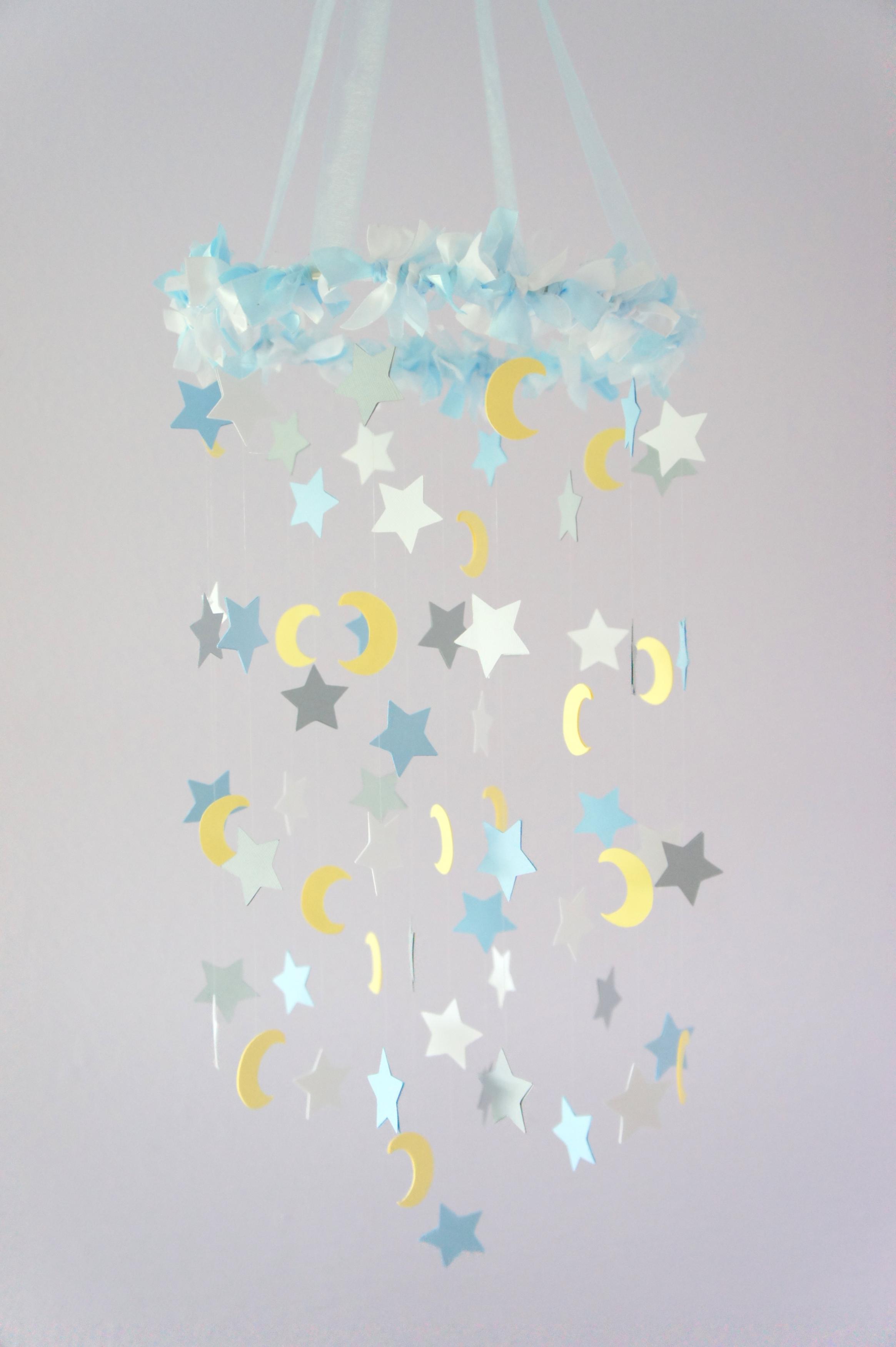 stars and moon nursery mobile